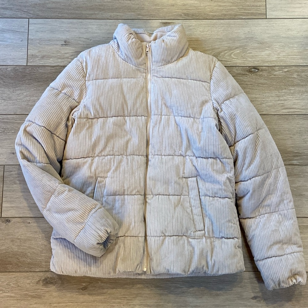 Old Navy Corduroy Puffer Jacket - Small TALL